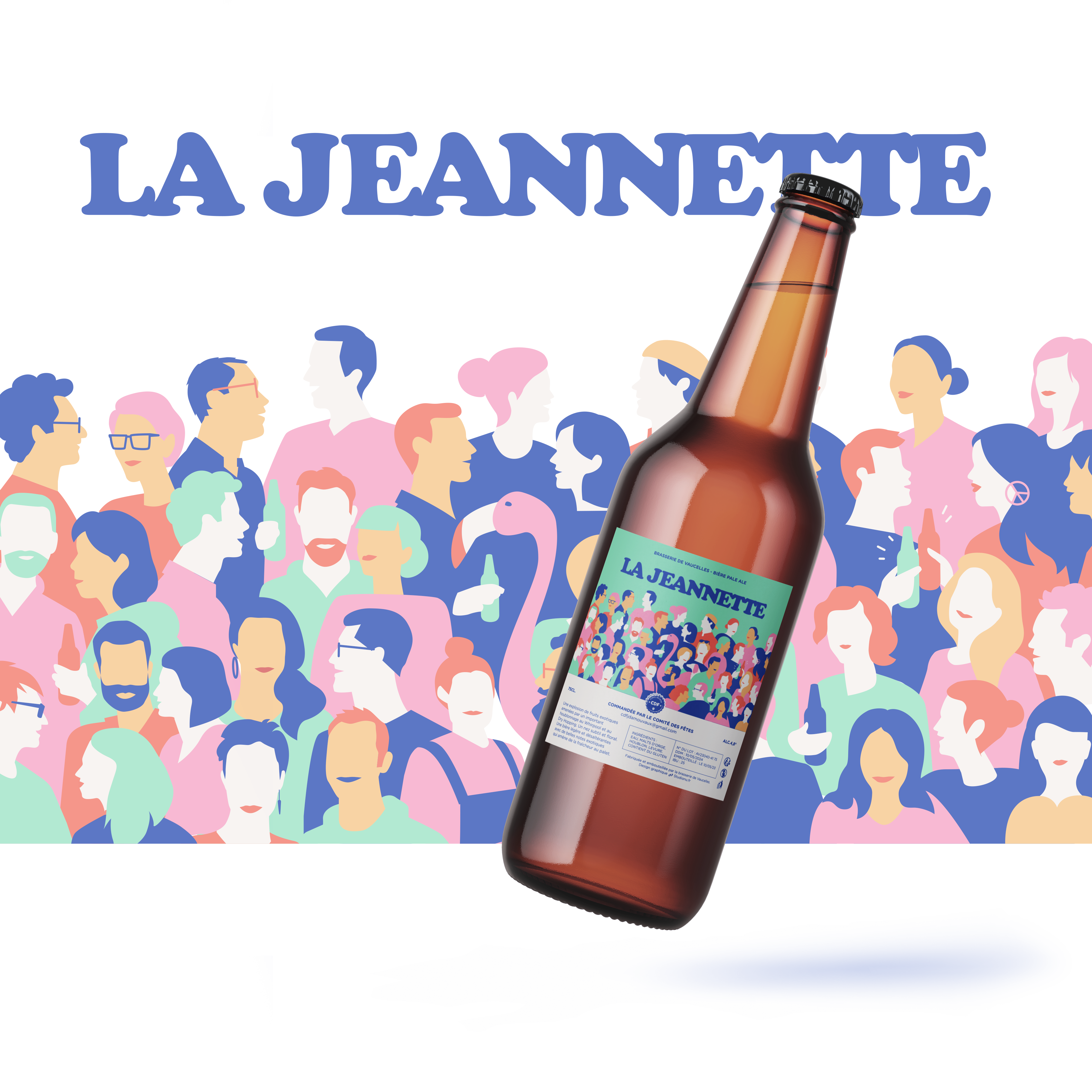 Graphsime pour une étiquette de bière